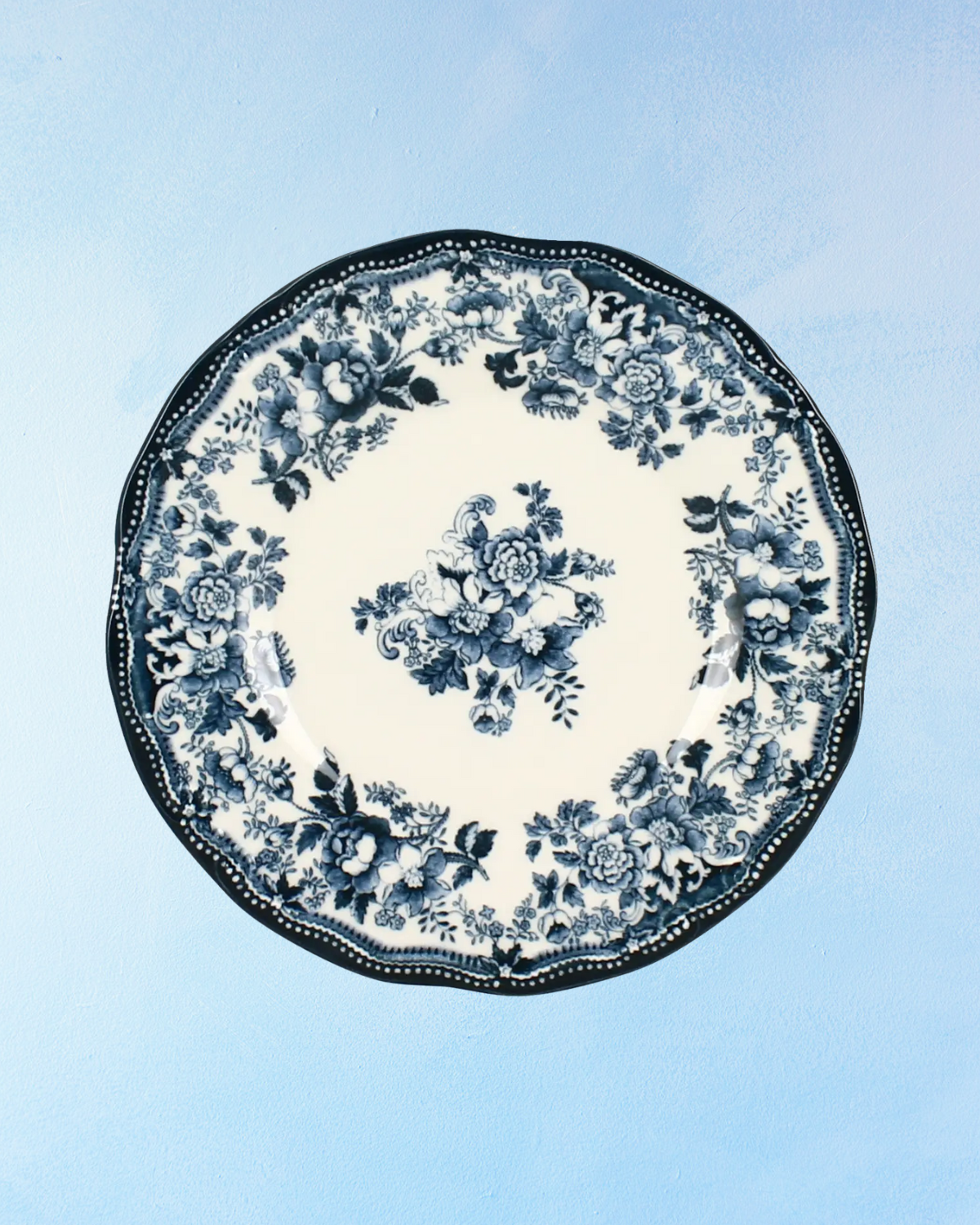 dinnerware - blue faustine - dessert plate