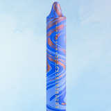 advent calendar candle - blue marble