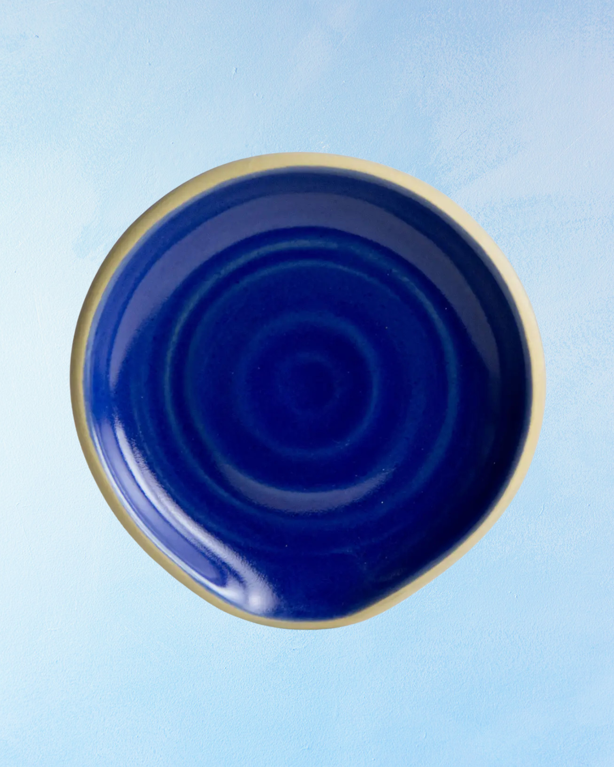 stoneware spoon rest - american blue