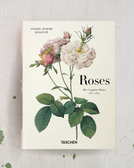 hardcover book "Roses" by Pierre-Joseph Redoute