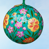 ornament - floral baubles (assorted colours)