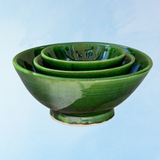 bol en céramique - vert tazekka (plusieurs tailles)