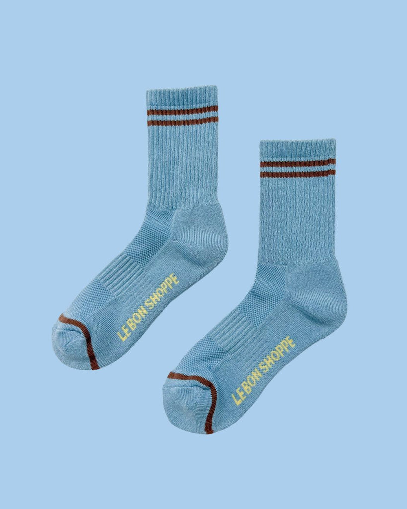 socks - boyfriend - powder blue