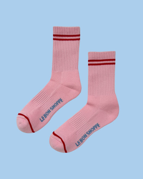 socks - boyfriend - amour pink