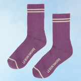 socks - boyfriend - grape
