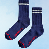 socks - boyfriend - navy