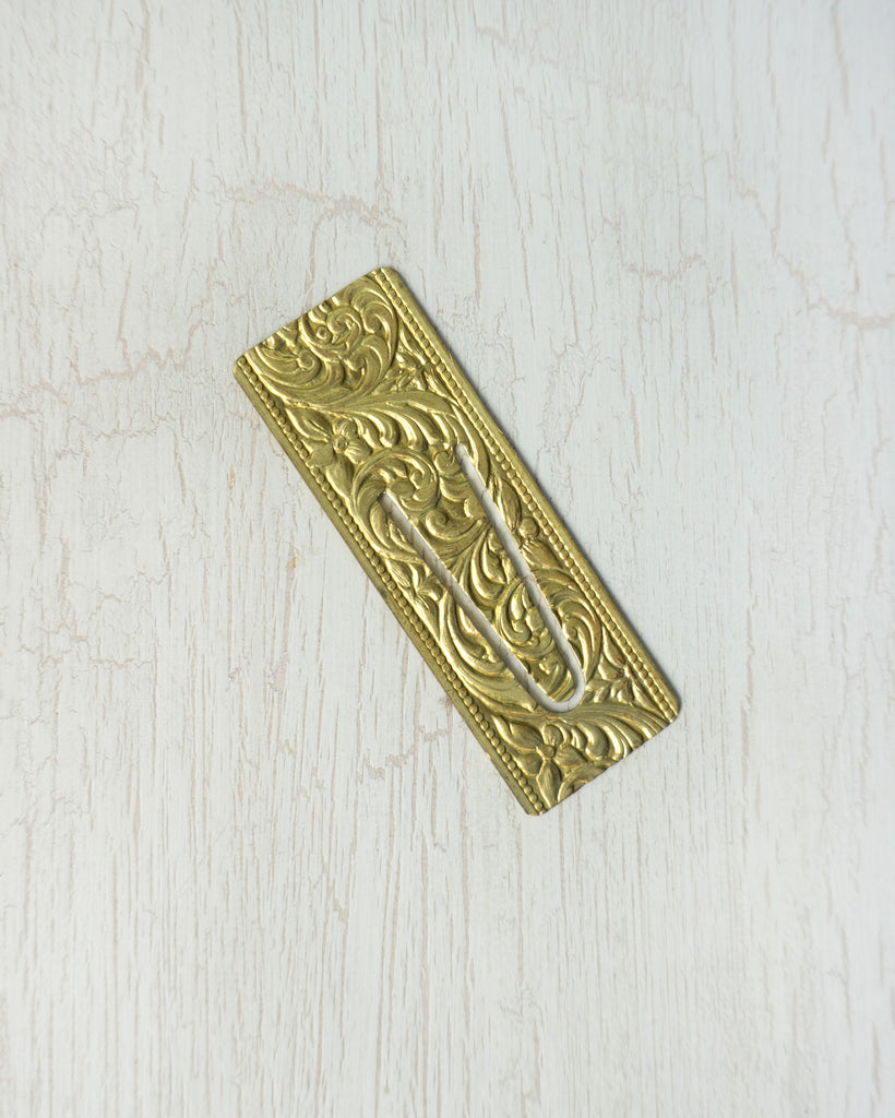 bookmark - antique victorian brass