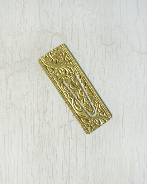 bookmark - antique victorian brass