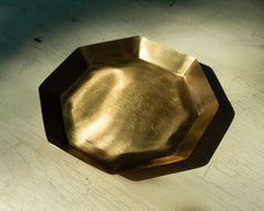 brass octagon dish