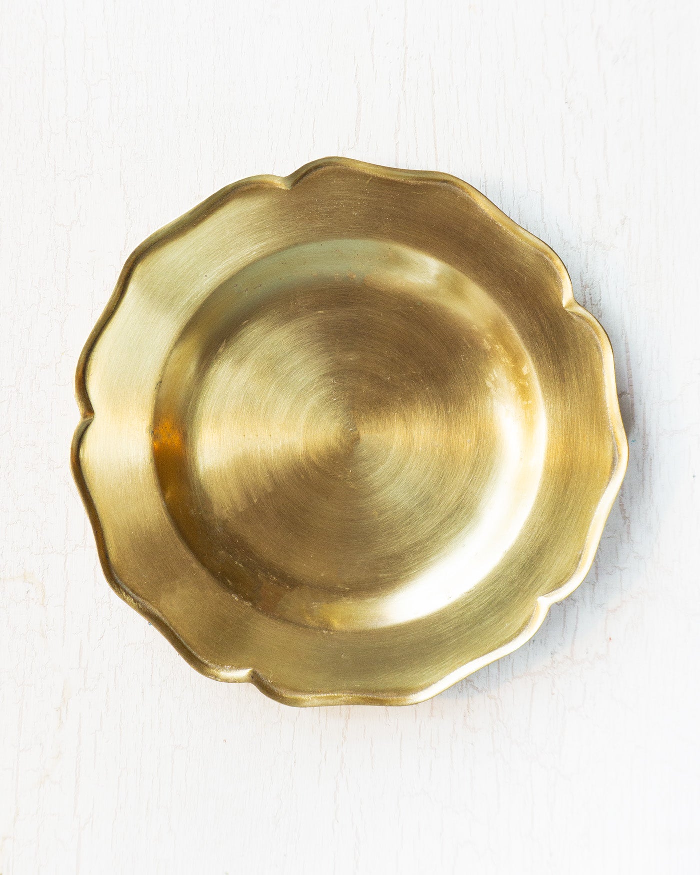 brass petal tray - large