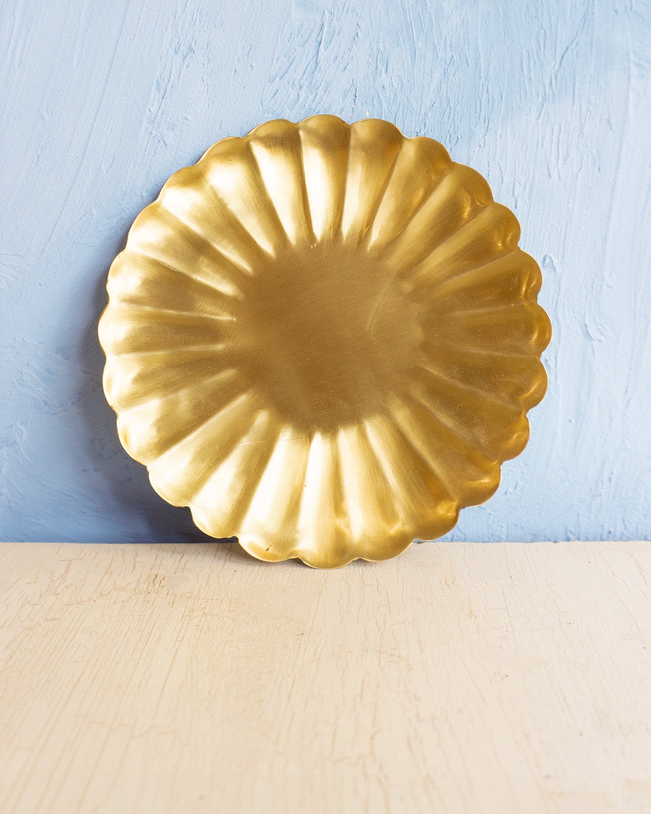 brass petal tray - medium