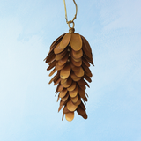 ornament - brass pinecone