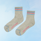 socks - girlfriend - bright grey