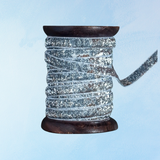 ribbon - bright silver glitter - 10 metres