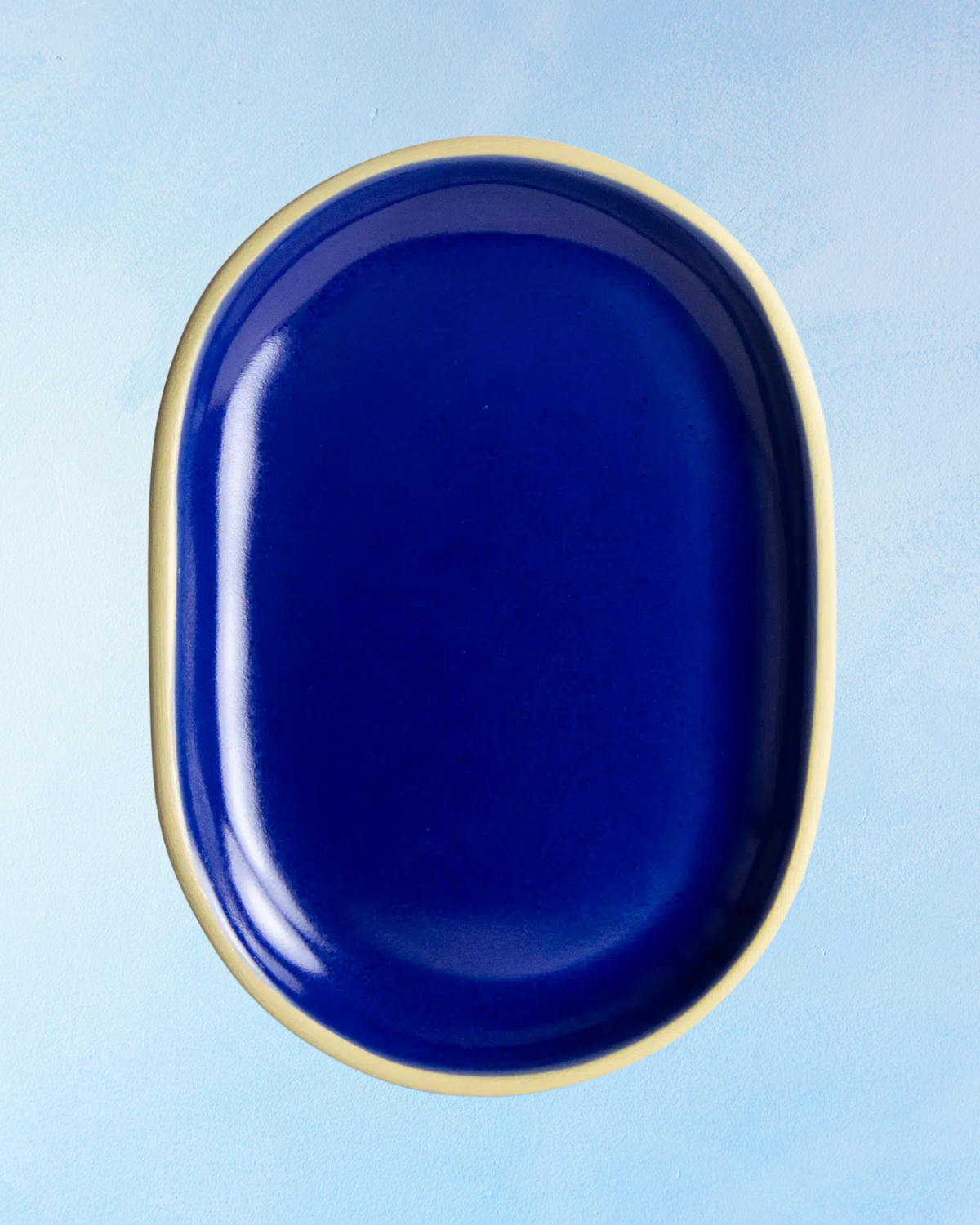 stoneware tray - american blue