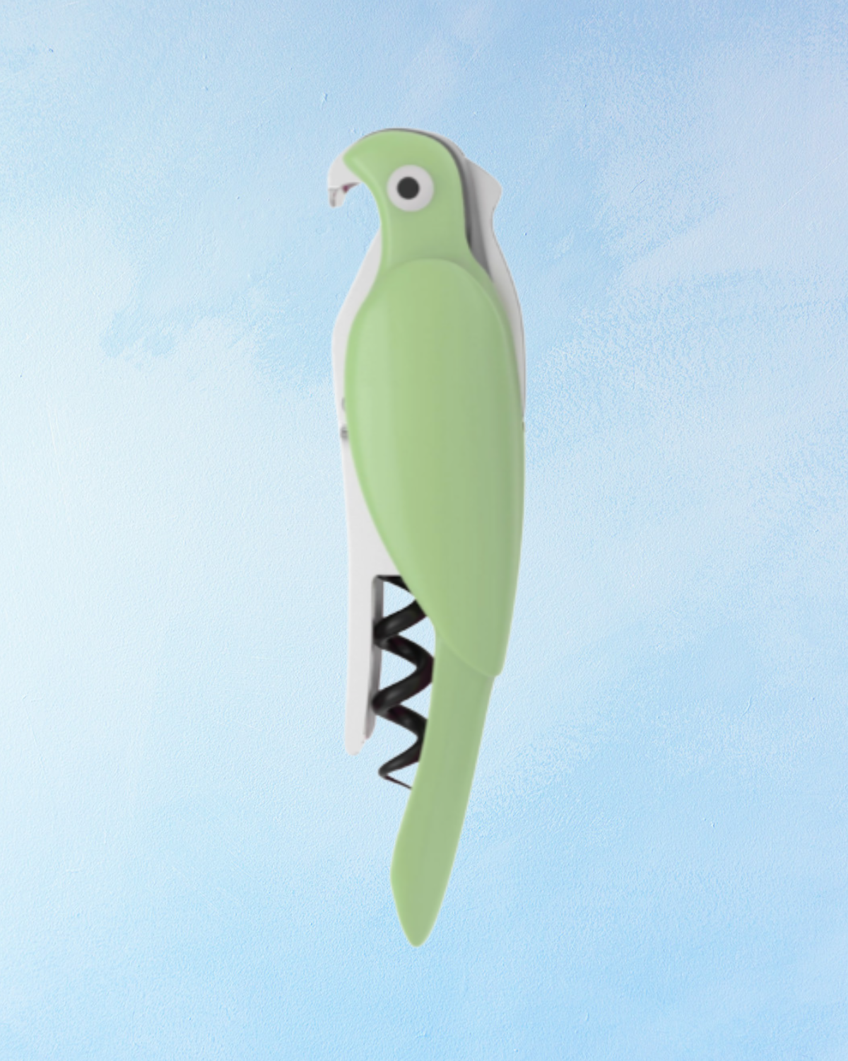 bottle opener - budgie: green