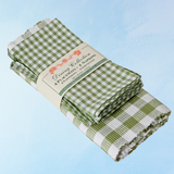 placemat and napkin set - green buffalo check