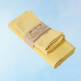 placemat and napkin set - butter yellow