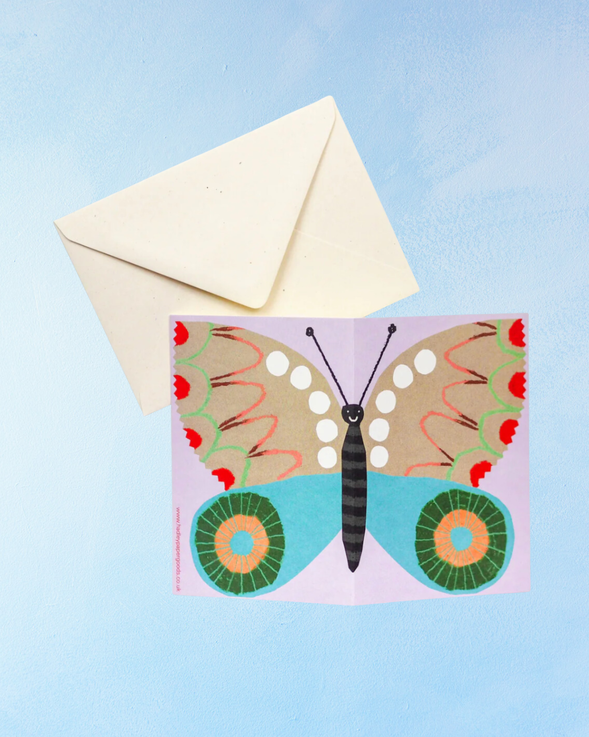 greeting card - purple butterfly