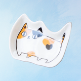 ceramic little dish - calico cat