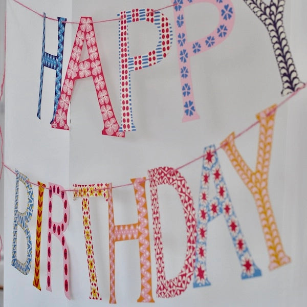 garland - happy birthday banner
