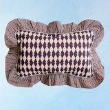 pillow -  camel harlequin