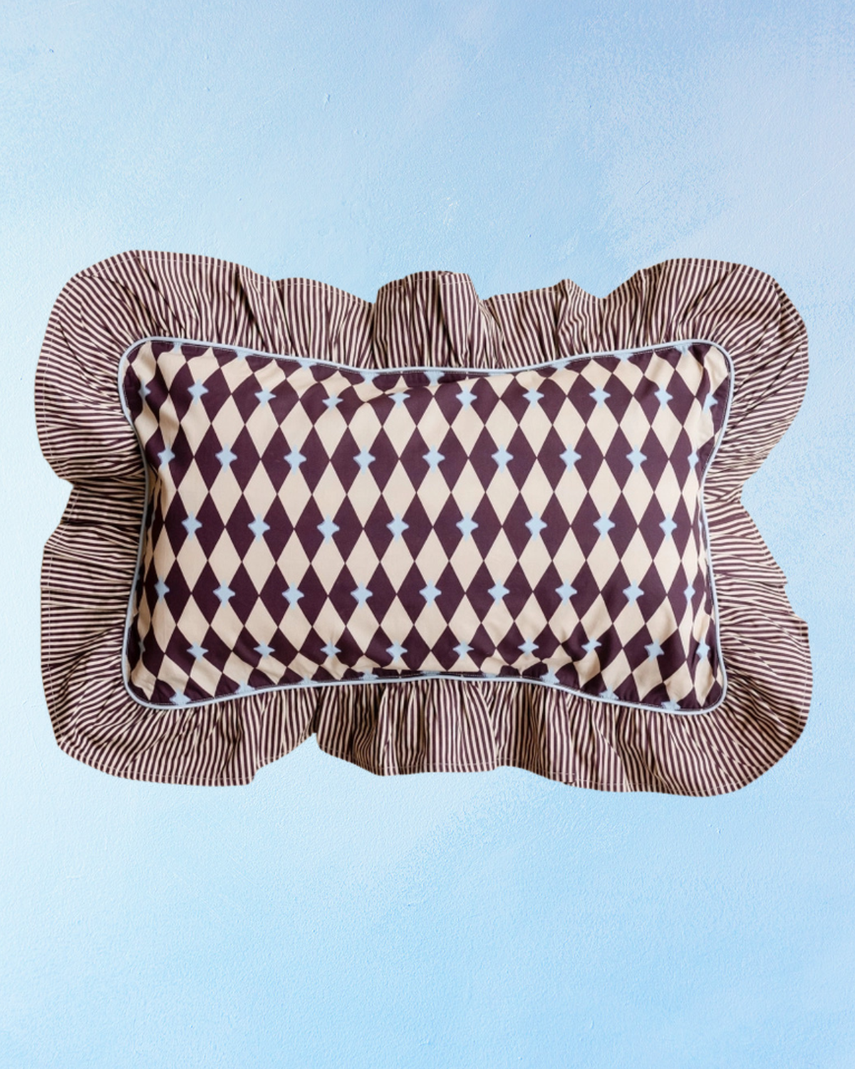 pillow -  camel harlequin