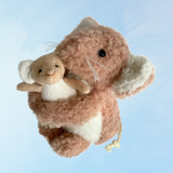 Peluche - camélia avec bébé