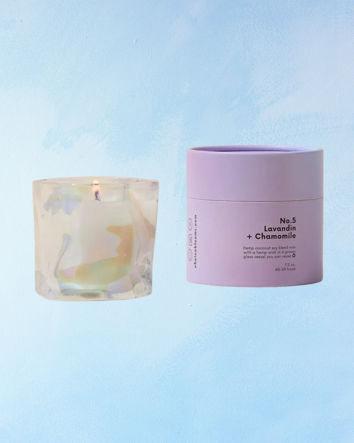 candle - no. 5 lavandin + chamomile