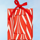 ornament - mini picture frame - candy stripe