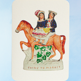 greeting card - going to market