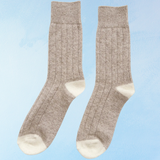 socks - cashmere classic - fawn