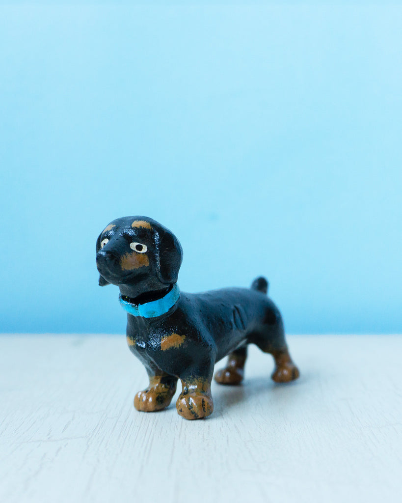 cast iron dachshund