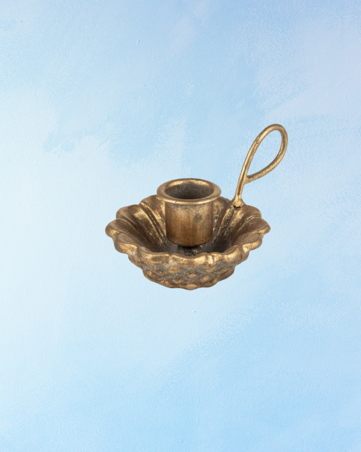 candle holder - cast iron petal