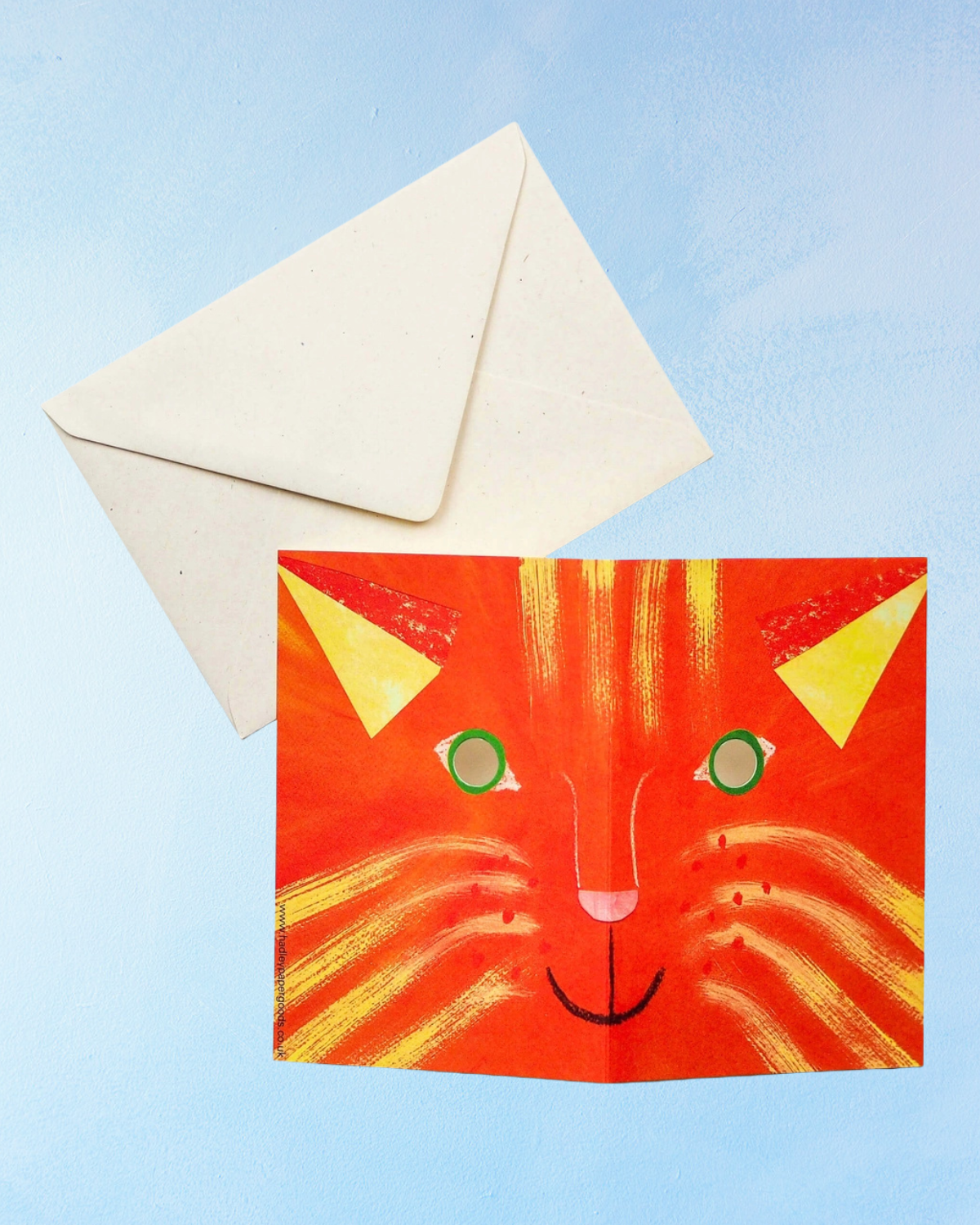 greeting card - cat mask