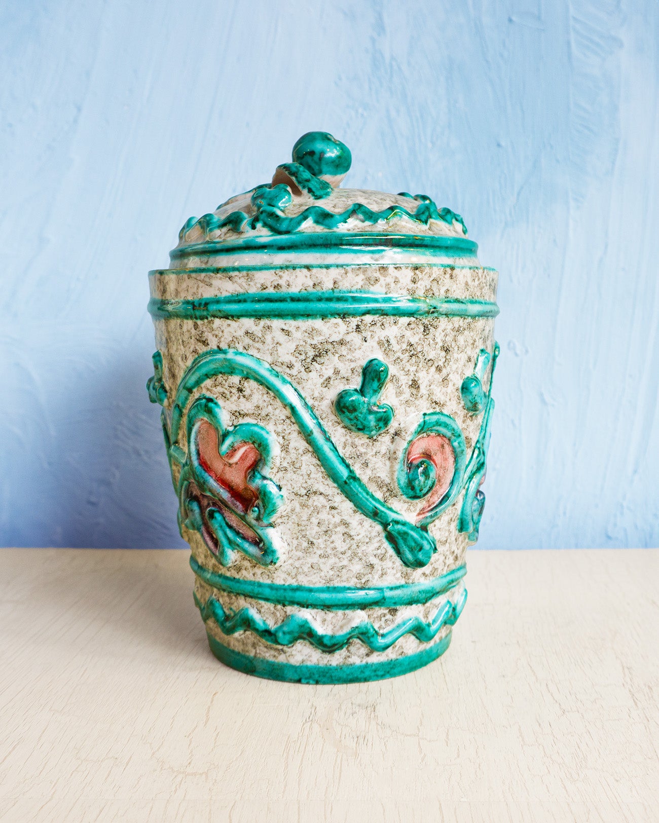 vintage baa - vesuvian ceramic urn