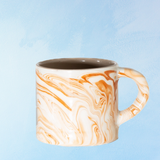 ceramic - marbled terracotta mug