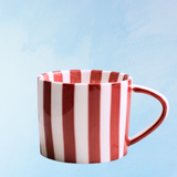 ceramic - red stripe mug