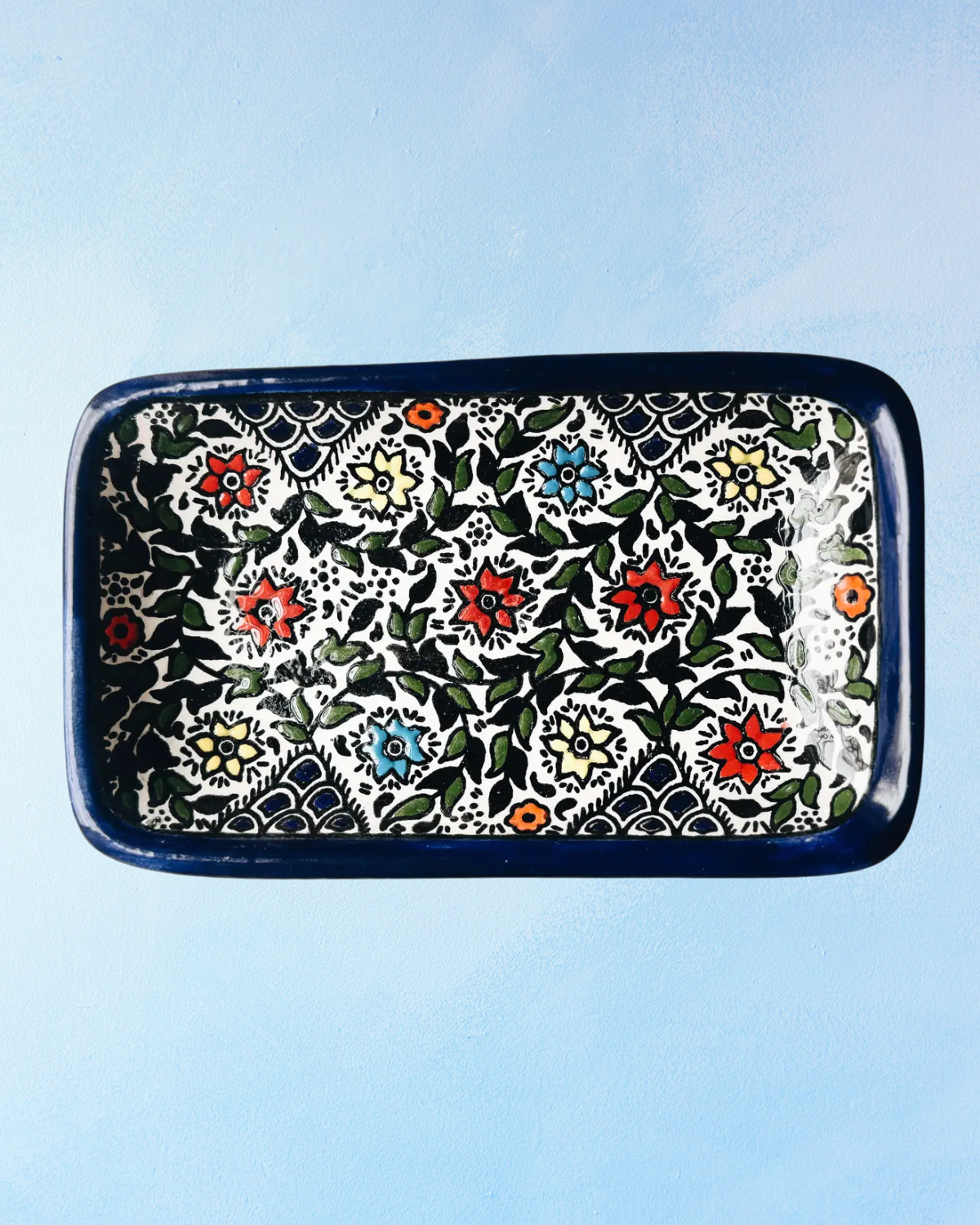 ceramic trinket dish - under the olive tree