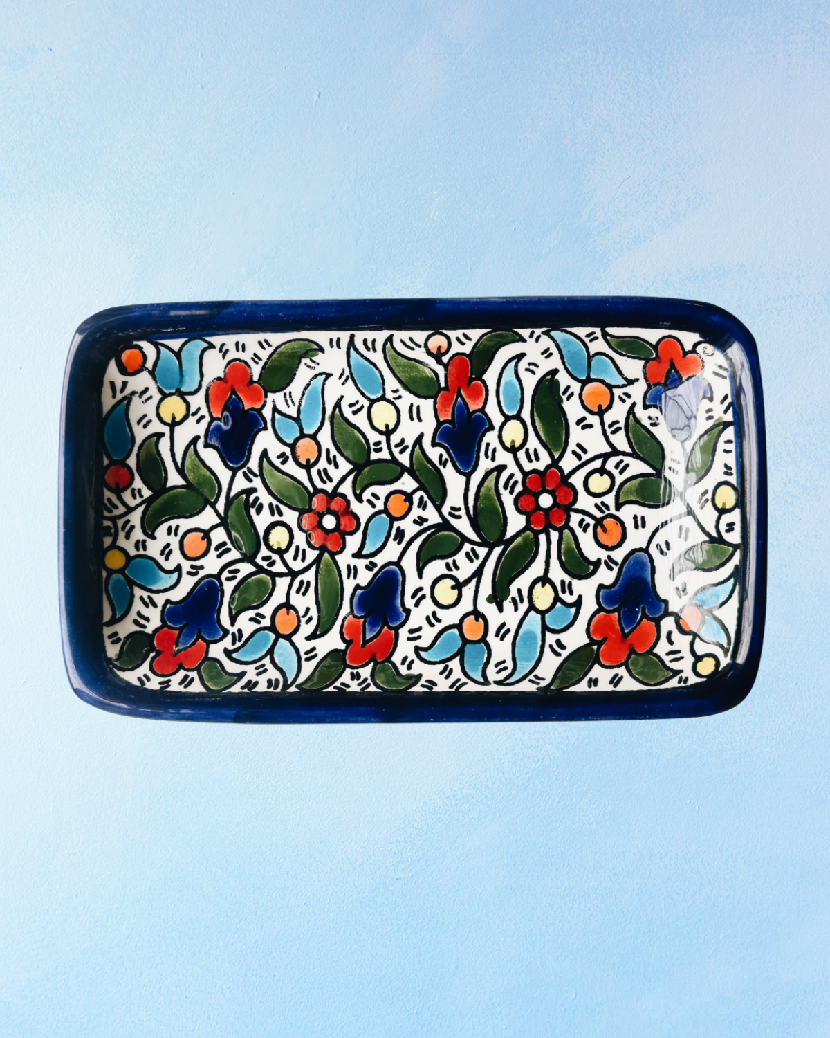 ceramic trinket dish - under the olive tree