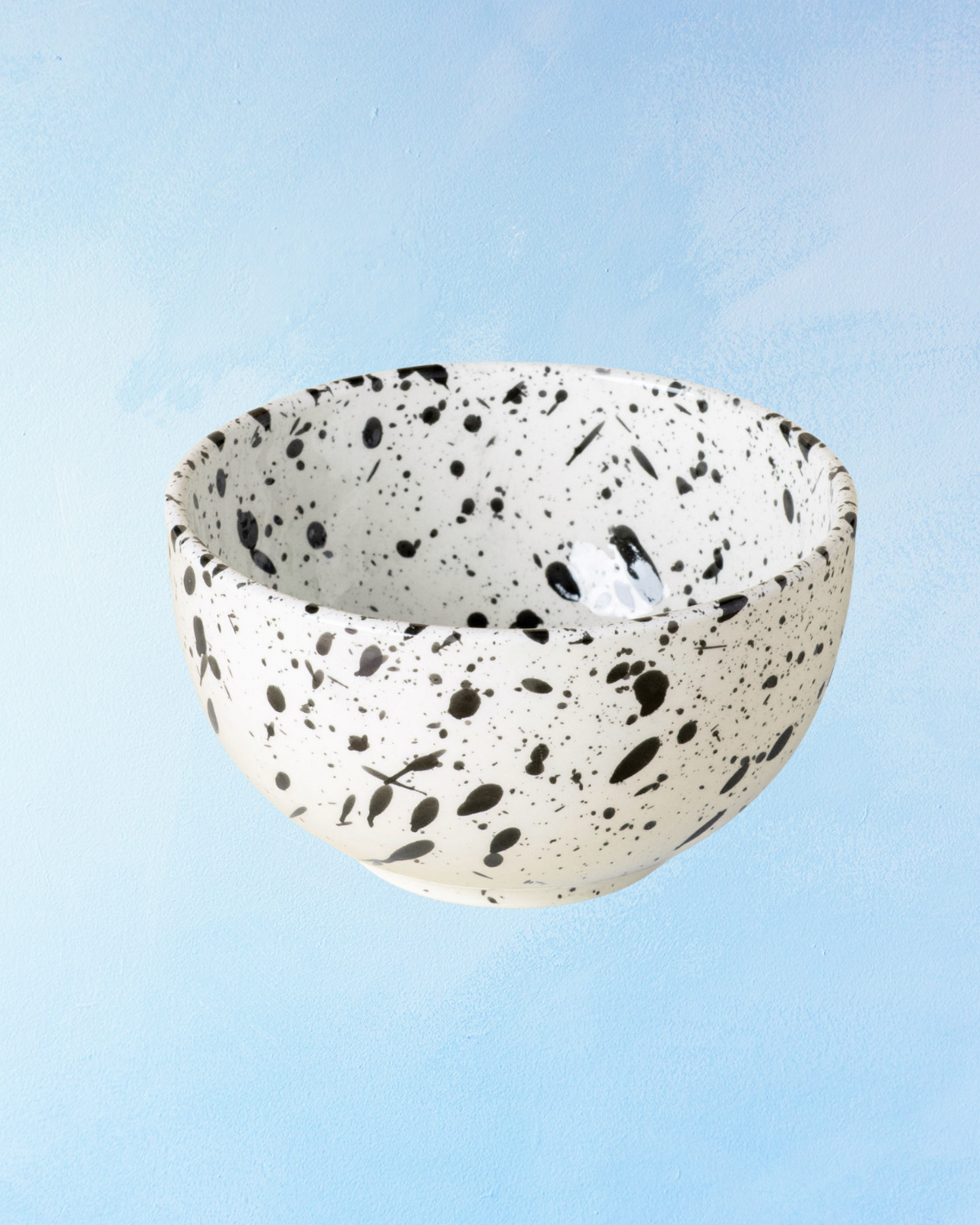 ceramic bowl - black and white