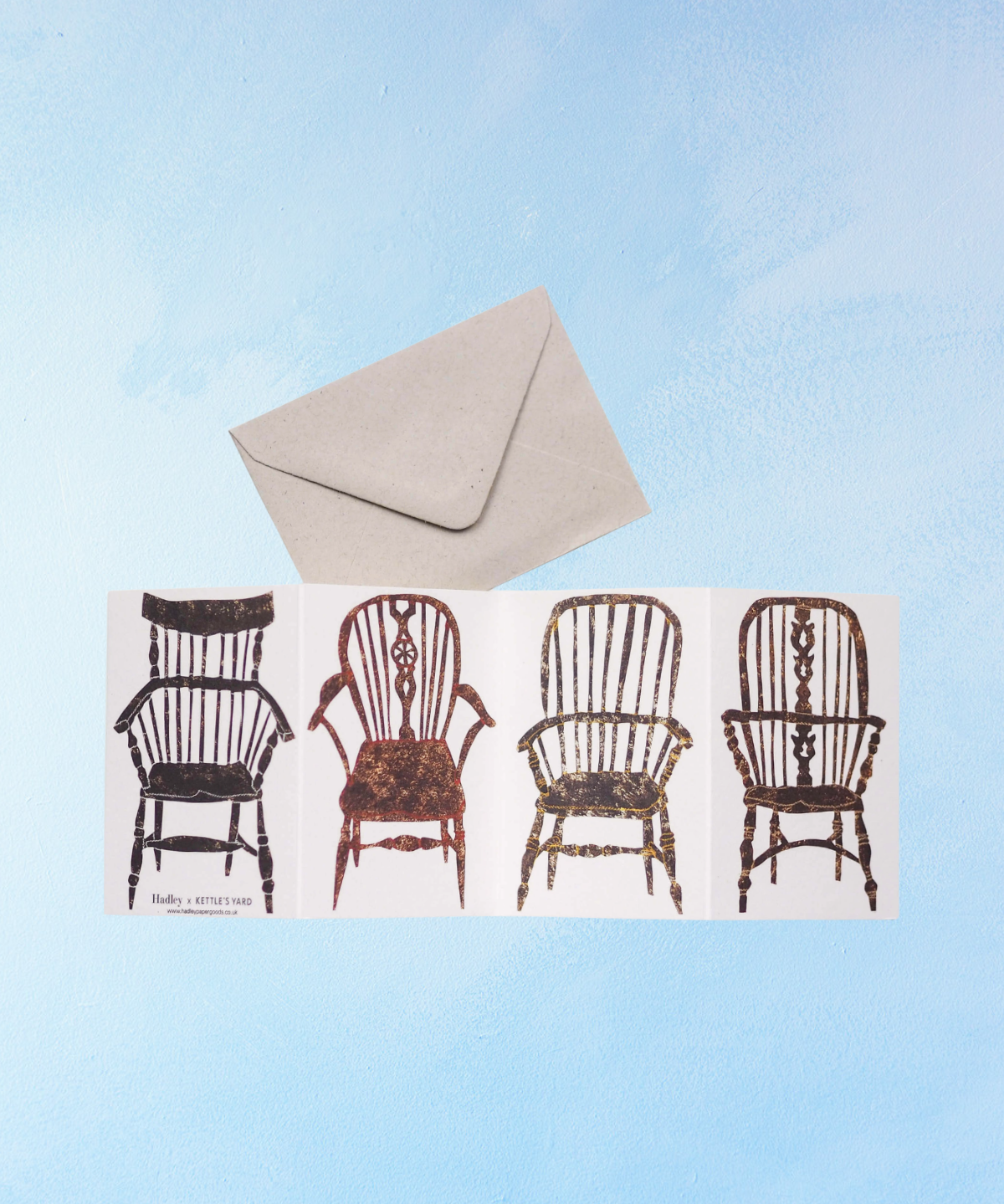greeting card - chairs concertina