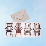 greeting card - chairs concertina