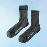 socks - boyfriend - charcoal