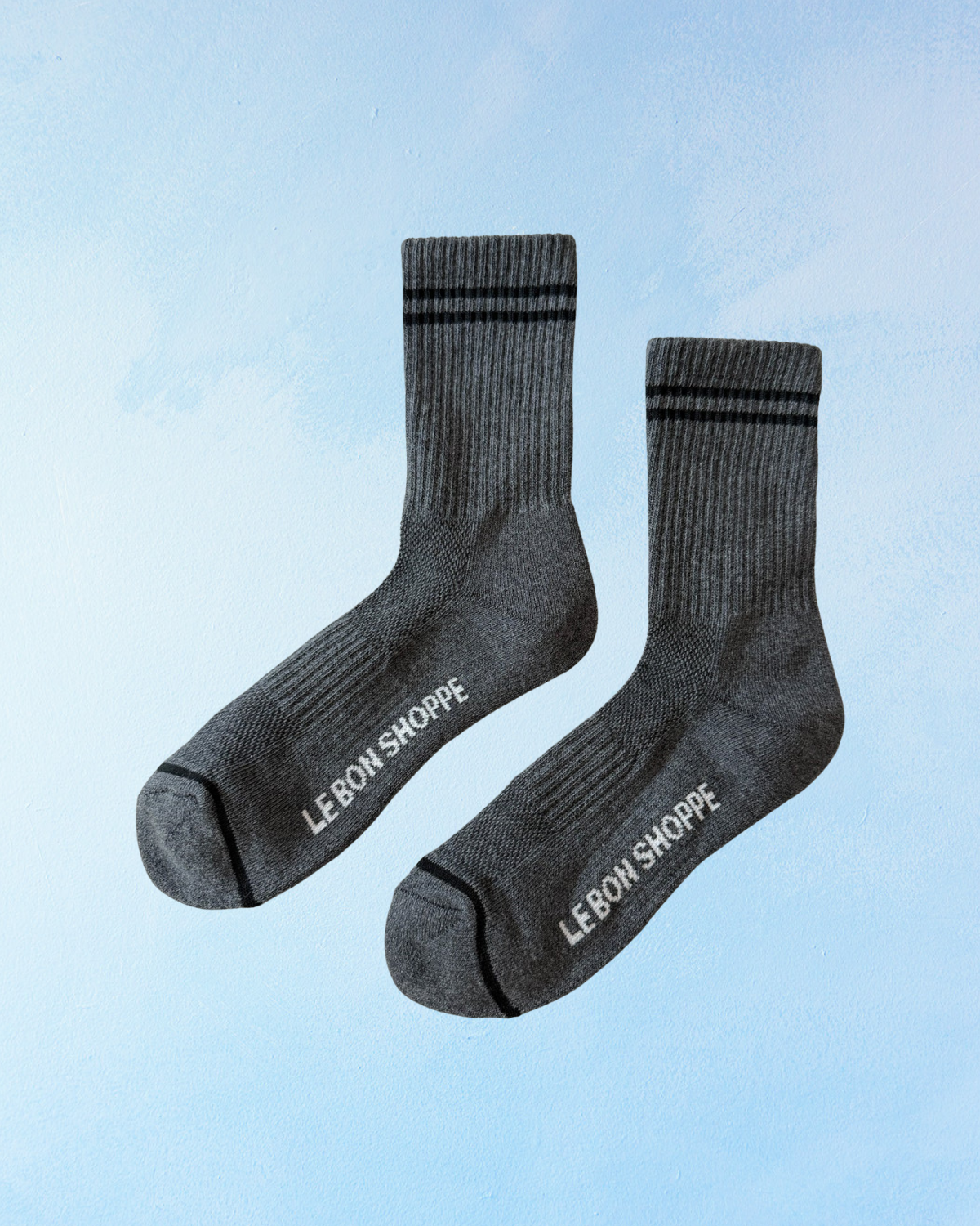 socks - boyfriend - charcoal