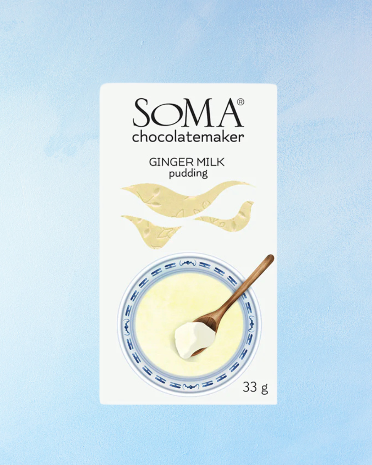 chocolate - ginger milk pudding