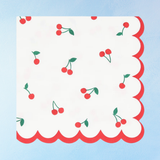 paper napkins - cocktail - cherry