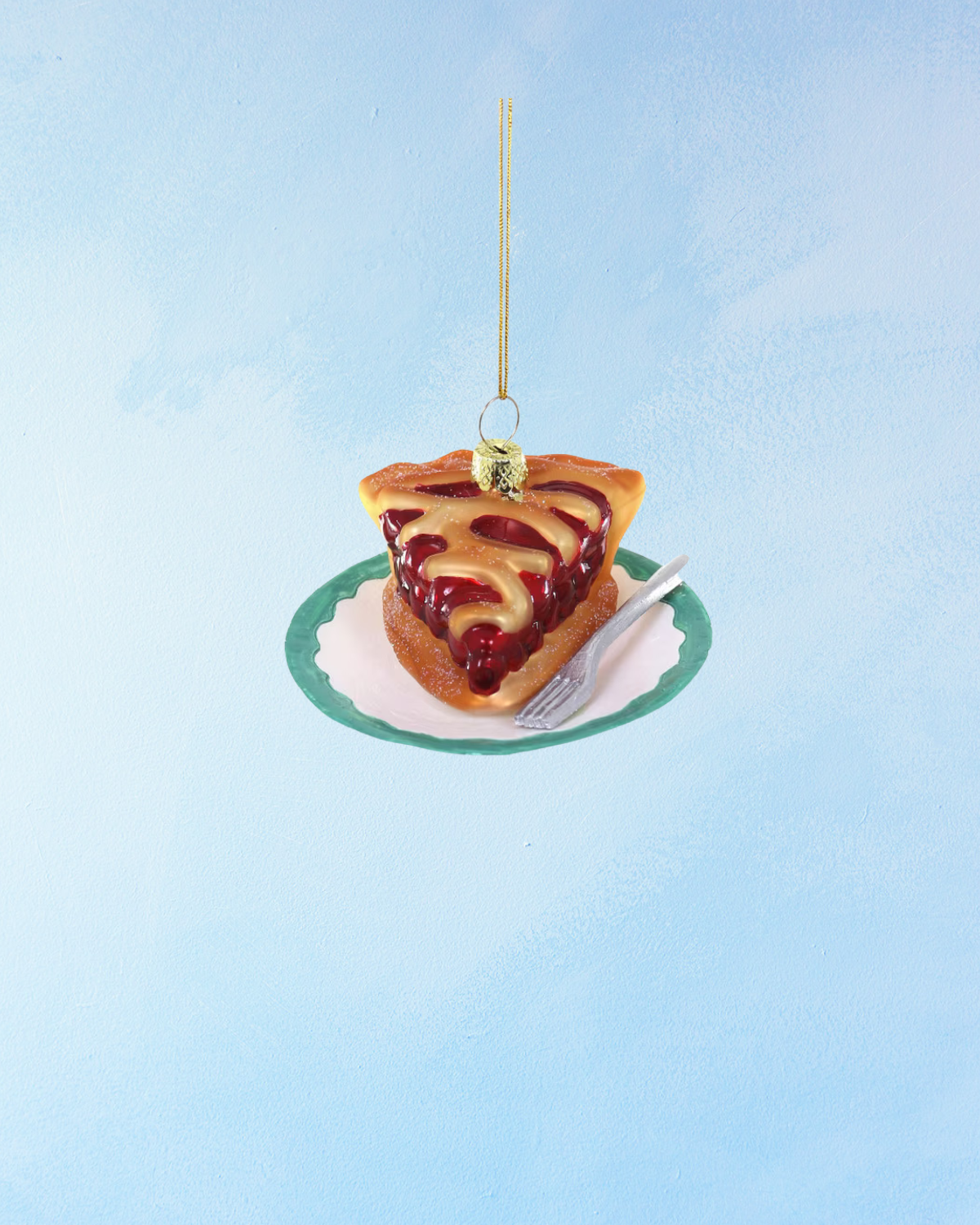 ornament - cherry pie slice