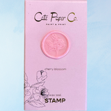 wax seal stamp - cherry blossom