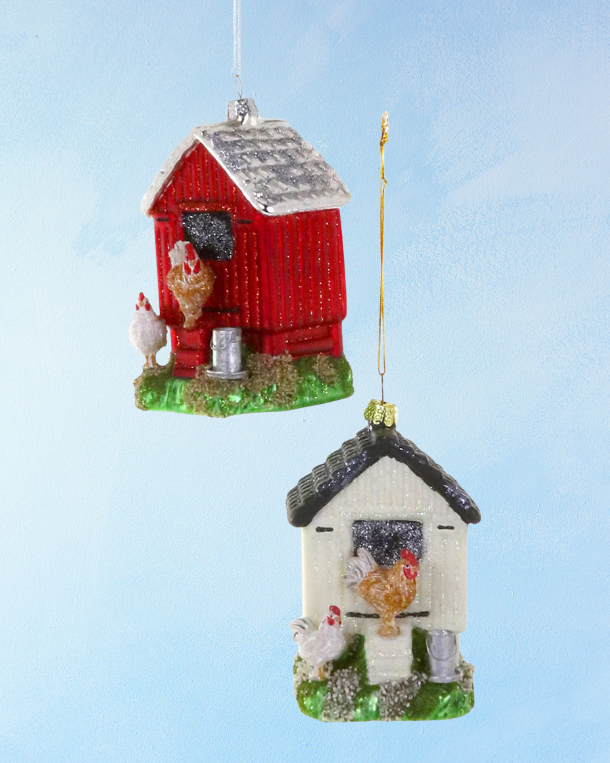 ornament - chicken coop (multiple colours)